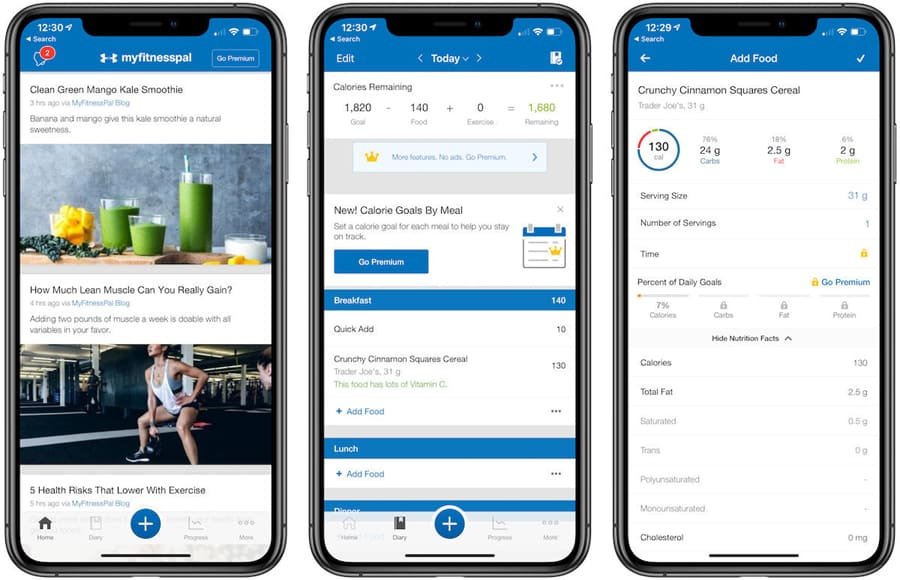 MyFitnessPal app