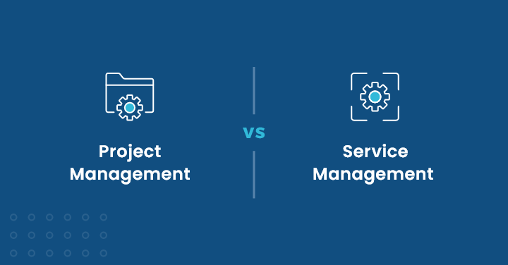 How does Service Management differ from Project Management?